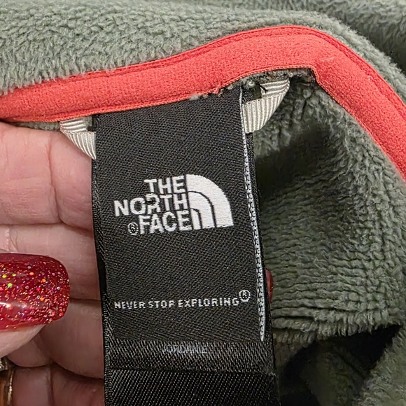 The North Face Softshell Full-Zip Jacket Gray/Green Medium - Picture 7 of 11